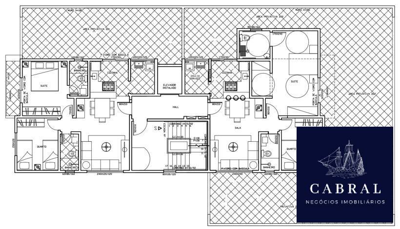 Apartamento à venda com 2 quartos, 187m² - Foto 9